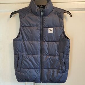 Abercrombie Kids Navy Blue Quilted Puffer Vest